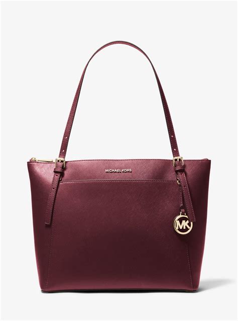 michael kors collins bag merlot|Michael Kors voyager tote merlot.